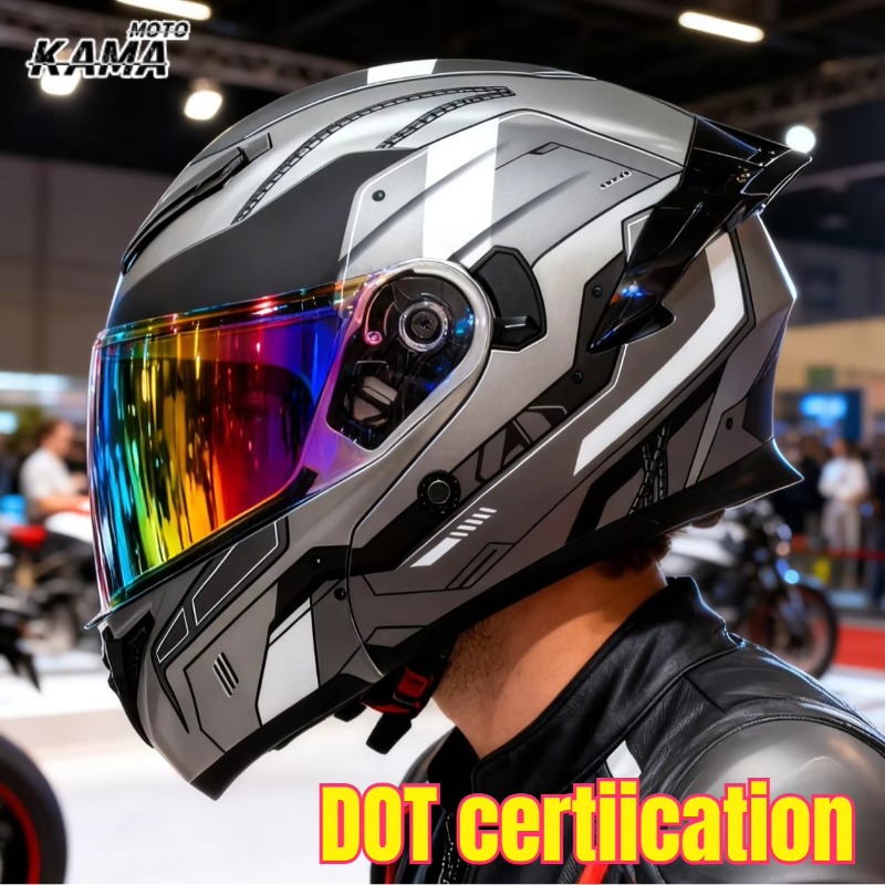 Modular Motorcycle Helmet Dot Approved - Мотоциклетные шлемы с двойными визорами, одобренные