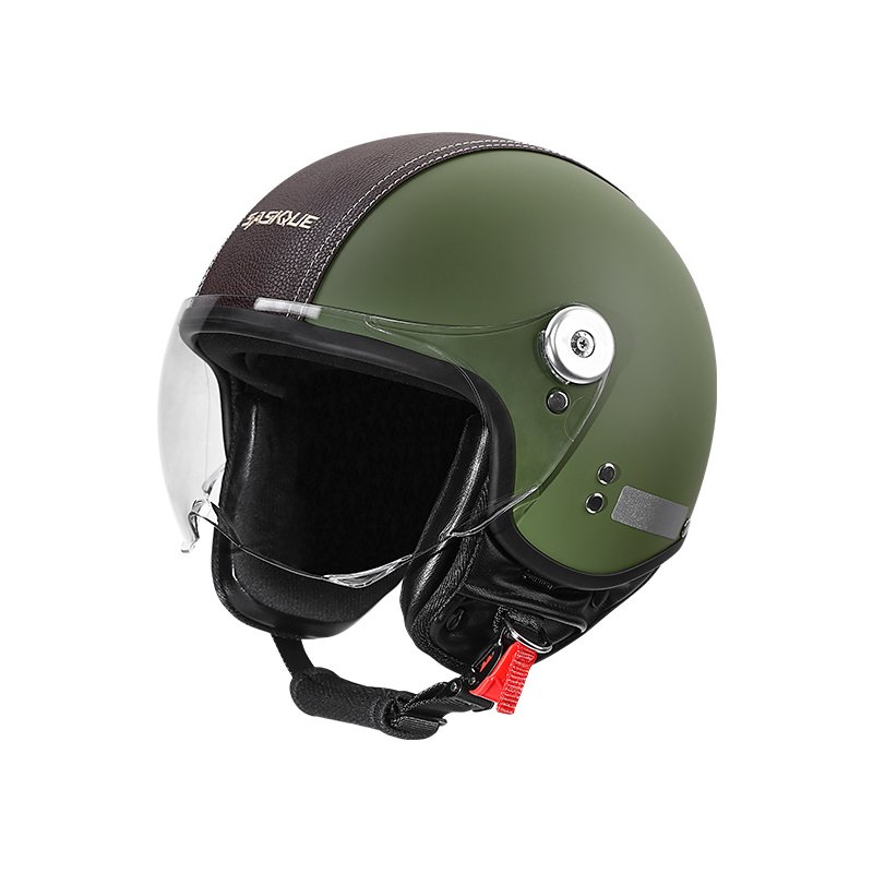 Open Face Helmet Retro Vintage - Винтажный мотоциклетный шлем с открытым лицом