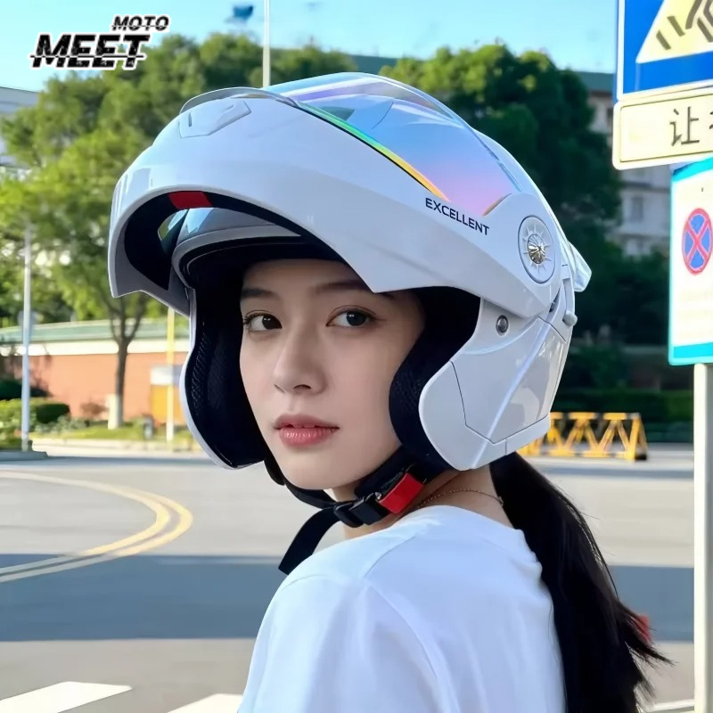 Motorcycle Helmet Sun Visor Inner - Четырехсезонный модульный мотоциклетный шлем с встроенным