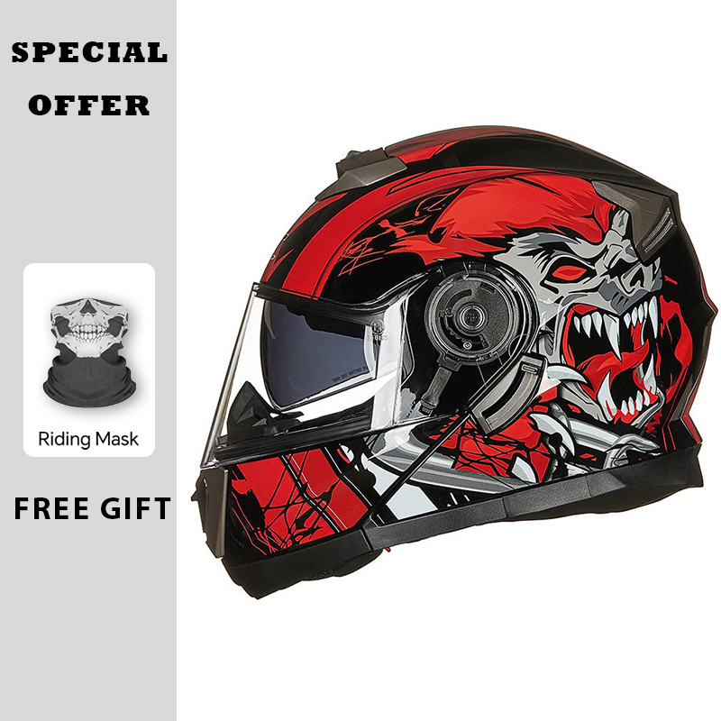 Modular Motorcycle Helmet Dot Approved - Мотоциклетные шлемы, модульный откидной шлем, двойные