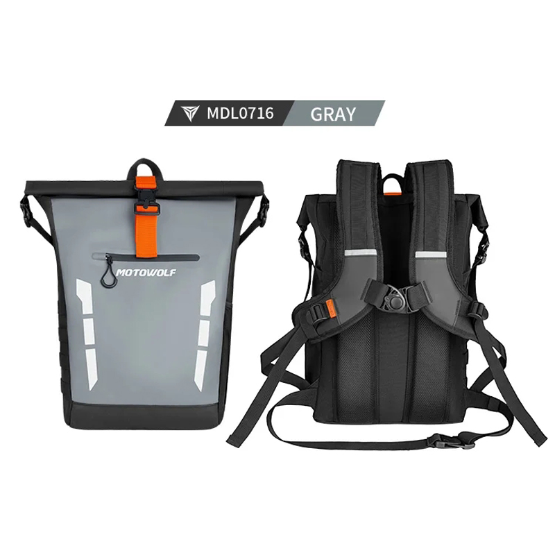 Motorcycle Helmet Bag Backpack - Водонепроницаемый мотоциклетный рюкзак Motowolf, прочная мотоциклетная