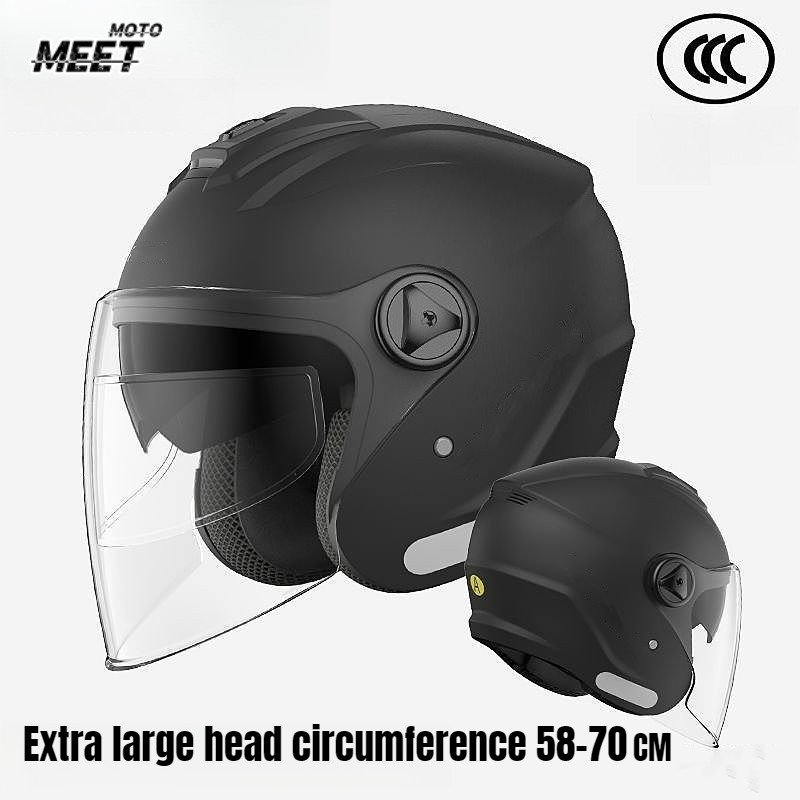 Motorcycle Helmet Bluetooth Built In - Новейший мотоциклетный шлем высокого качества, полупокрывающий