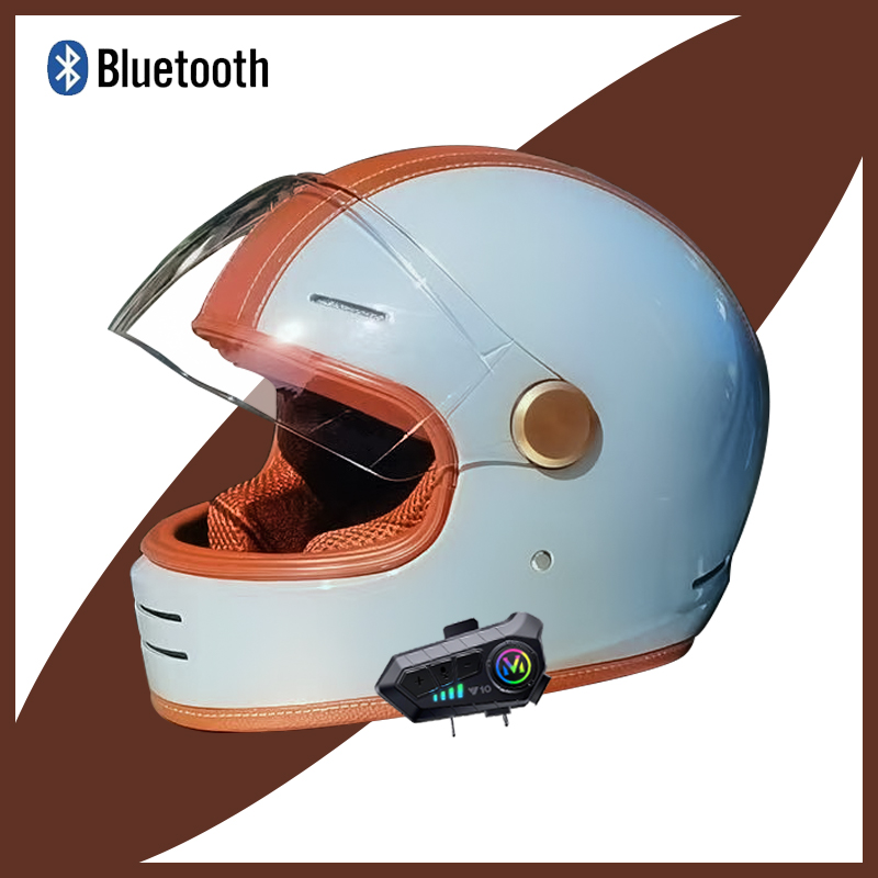 Modular Motorcycle Helmet Dot Approved - Винтажный мотоциклетный шлем Casque — открытое