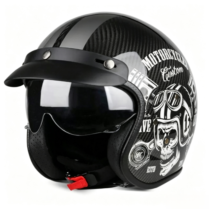 Motorcycle Helmet Sun Visor Inner - Ударопрочный мотошлем из углеродного волокна с