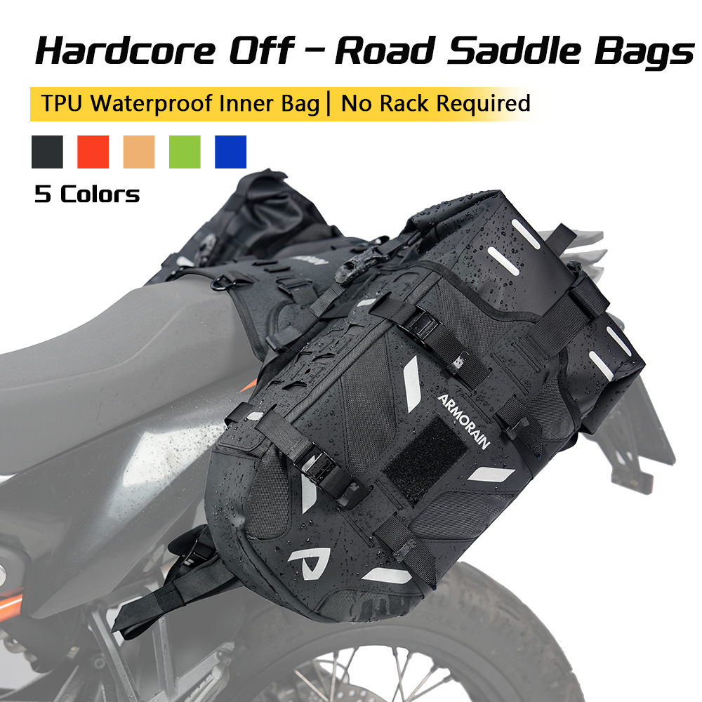Motorcycle Helmet Bag Backpack - Водонепроницаемые боковые сумки для мотоцикла, 40