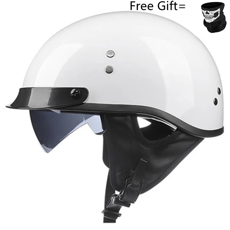 Motorcycle Helmet Sun Visor Inner - Винтажный мотоциклетный шлем с половиной лица