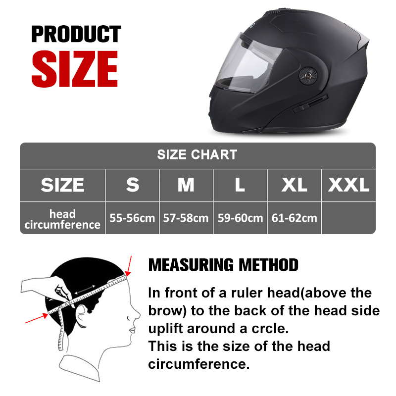 Новый мотоциклетный шлем, закр – обзор и цена Modular Motorcycle Helmet Dot Approved