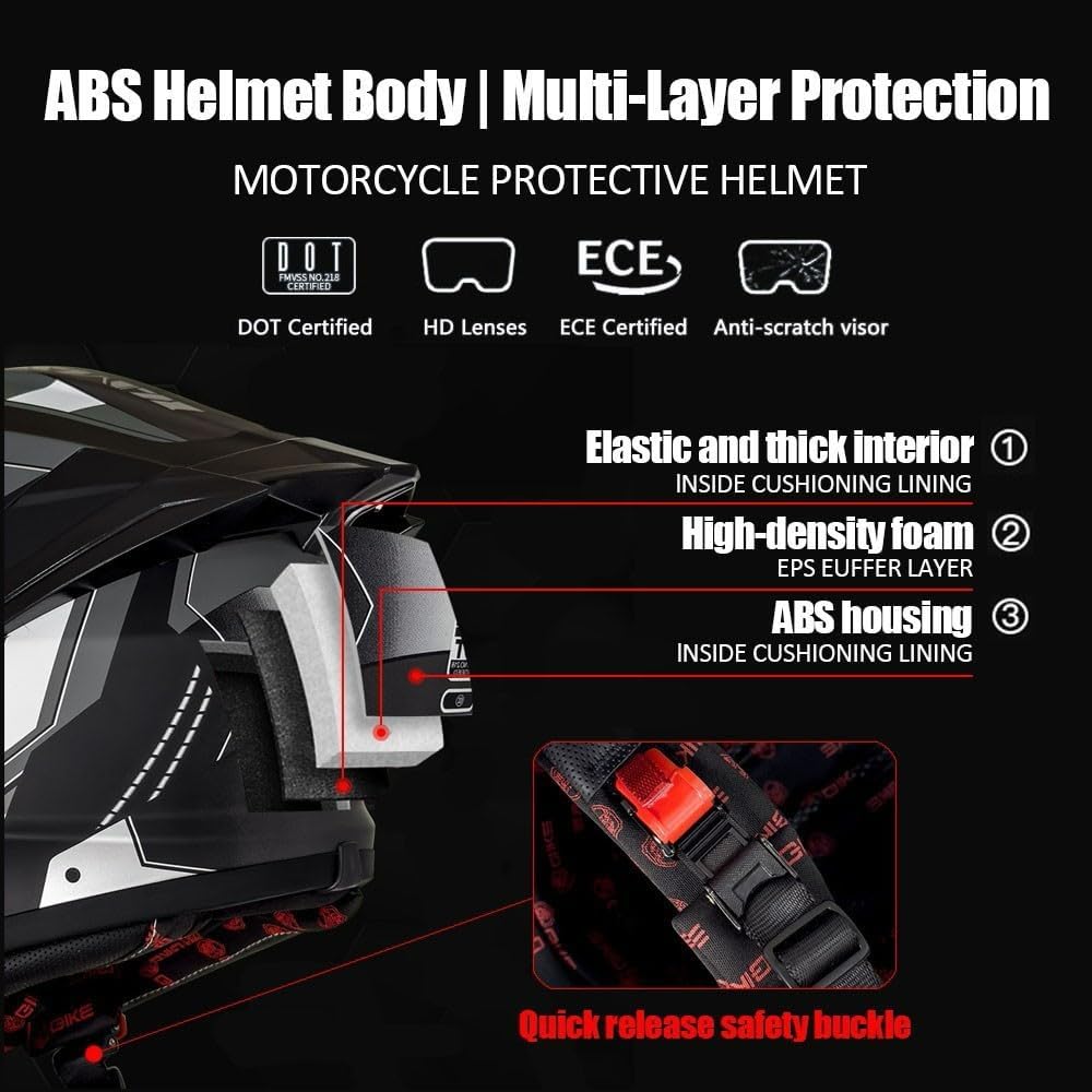 Мотошлем с Bluetooth, закрываю – обзор и цена Full Face Helmet Carbon Fiber