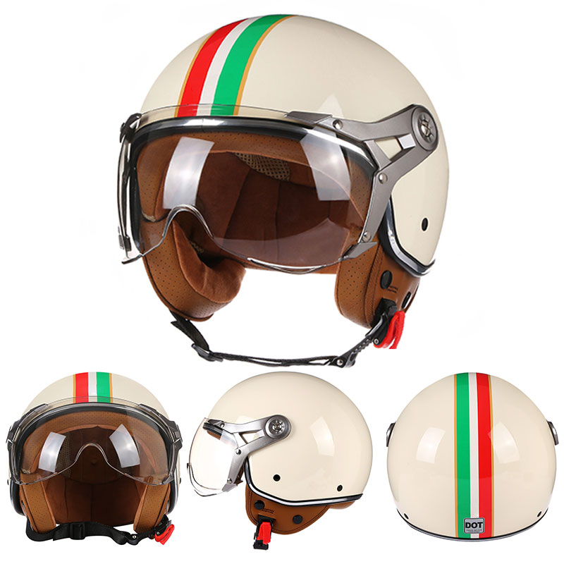 Открытый мотоциклетный шлем 3/ – обзор и цена Open Face Helmet Retro Vintage