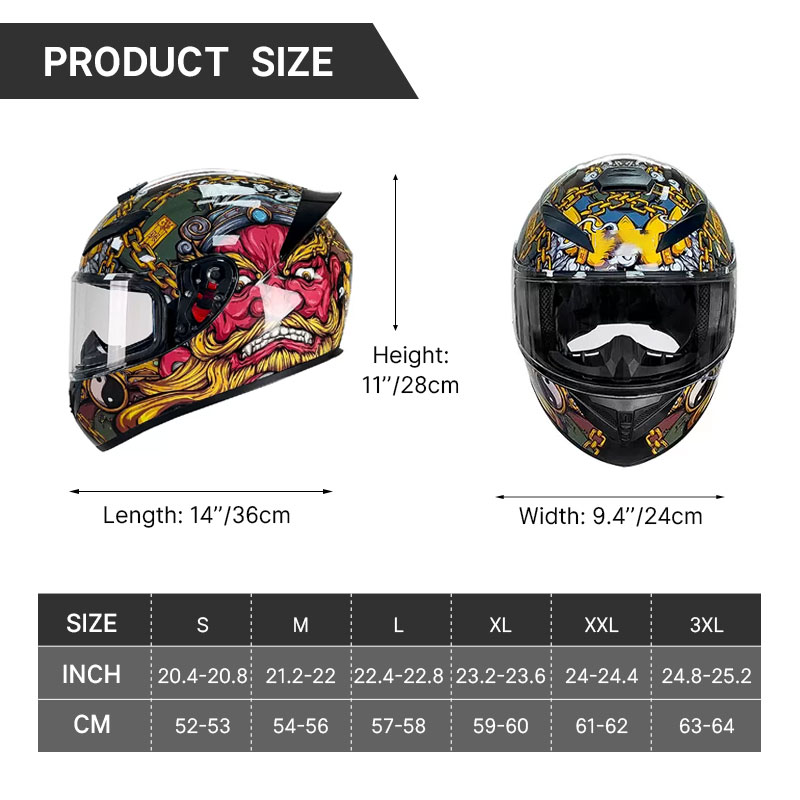 Полнолицевой мотоциклетный шле – обзор и цена Modular Motorcycle Helmet Dot Approved