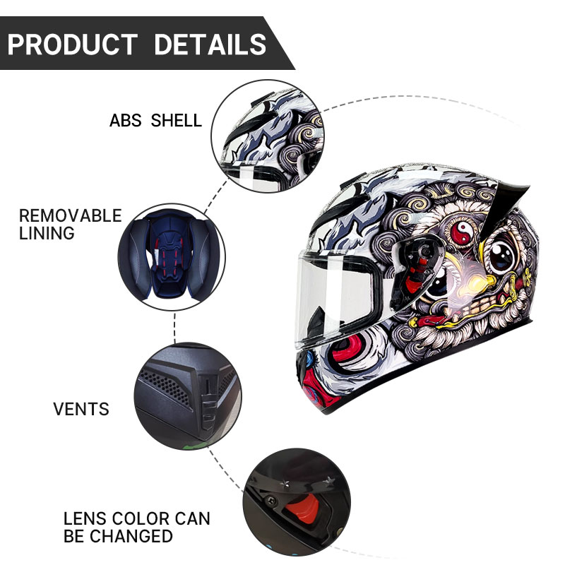 Полнолицевой мотоциклетный шле – обзор и цена Modular Motorcycle Helmet Dot Approved