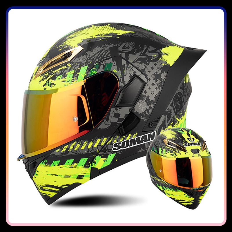 Универсальные откидные мотоцик – обзор и цена Flip Up Helmet Dual Visor