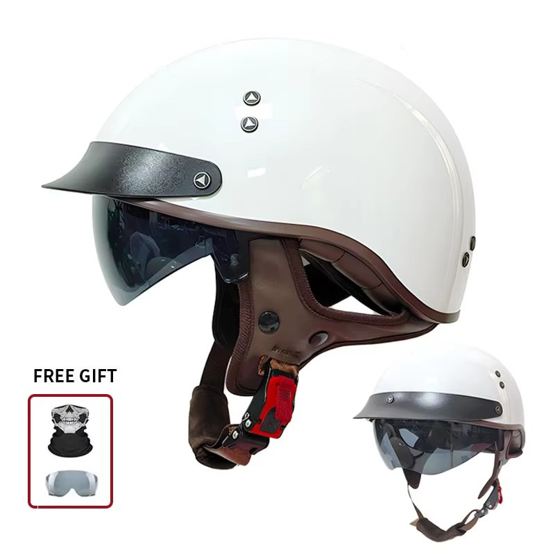Винтажный мотоциклетный шлем с – обзор и цена Open Face Helmet Retro Vintage