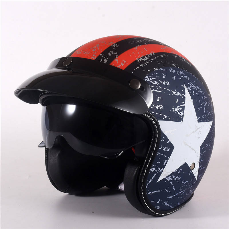 Винтажный мотоциклетный шлем н – обзор и цена Open Face Helmet Retro Vintage