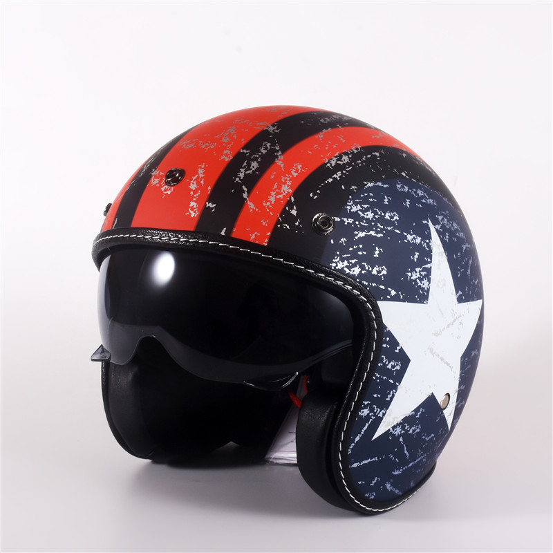 Винтажный мотоциклетный шлем н – обзор и цена Open Face Helmet Retro Vintage