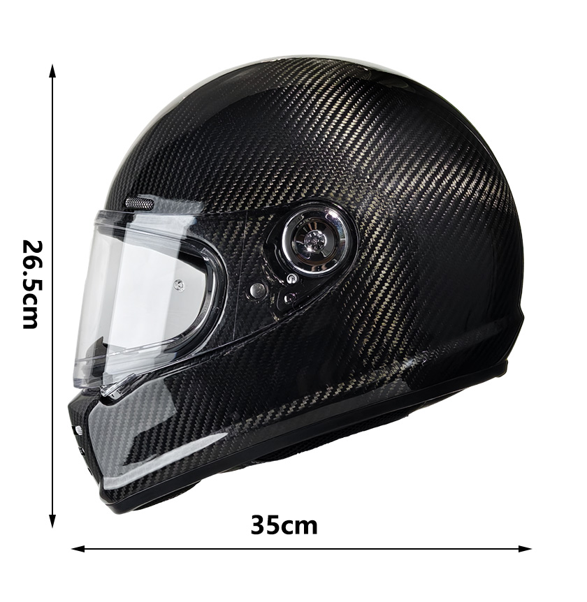 Мотошлем-интеграл из углеродно – обзор и цена Full Face Helmet Carbon Fiber