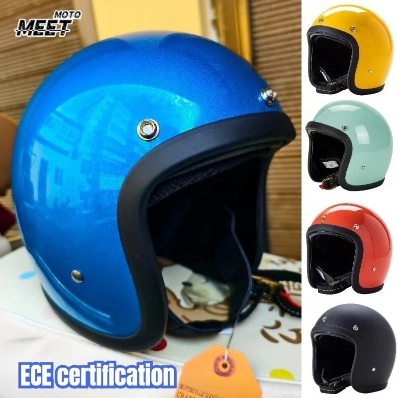 Японский корейский стиль мотоц – обзор и цена Open Face Helmet Retro Vintage