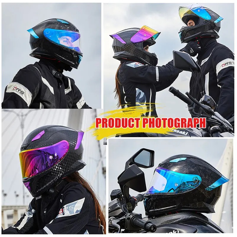 Новейший градиентный шлем из ч – обзор и цена Full Face Helmet Carbon Fiber