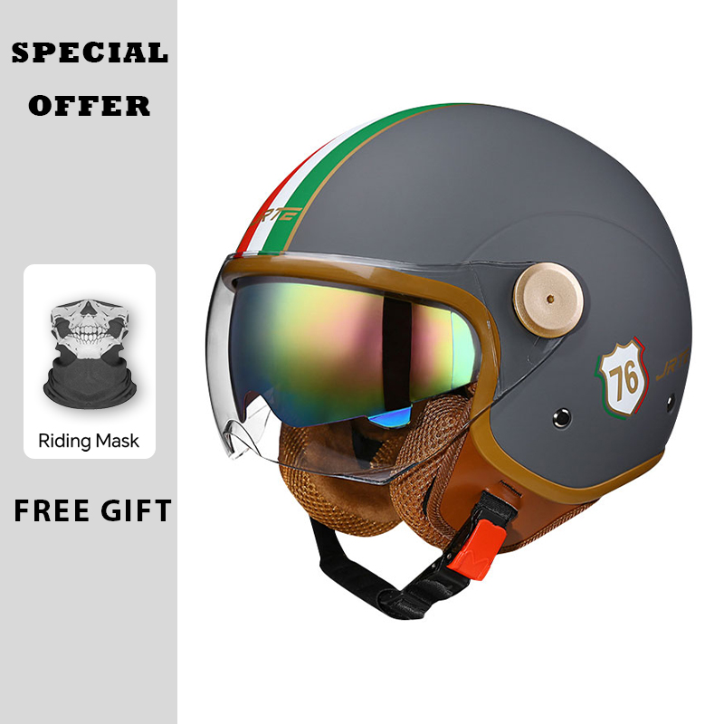 Ретро мотоциклетные шлемы с от – обзор и цена Open Face Helmet Retro Vintage