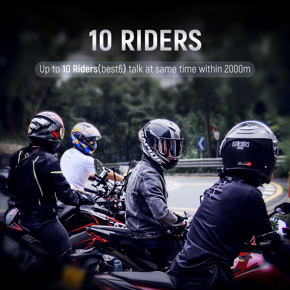 Lexin B4FM-X  Bluetooth мотоци – обзор и цена Motorcycle Helmet Bluetooth Built In