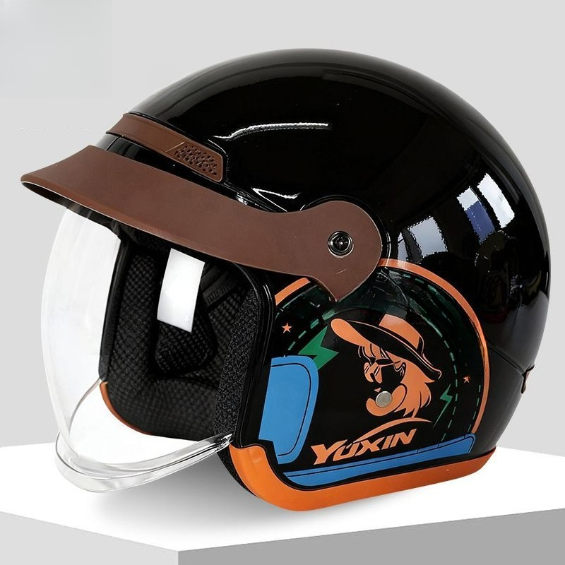 Винтажный ретро-мотошлем с вну – обзор и цена Motorcycle Helmet Sun Visor Inner
