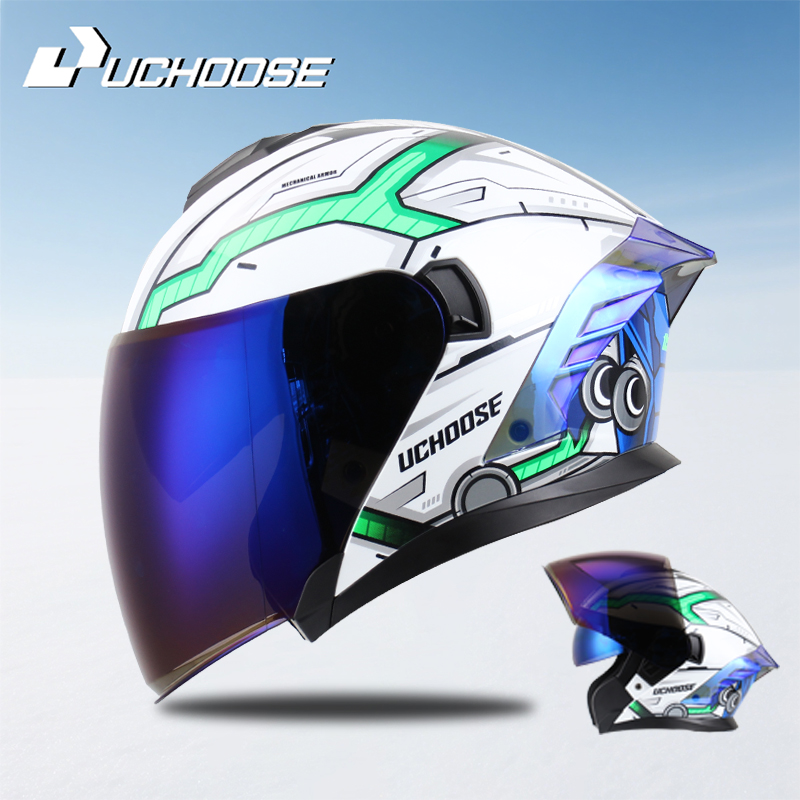 Мотоциклетный шлем открытого т – обзор и цена Flip Up Helmet Dual Visor