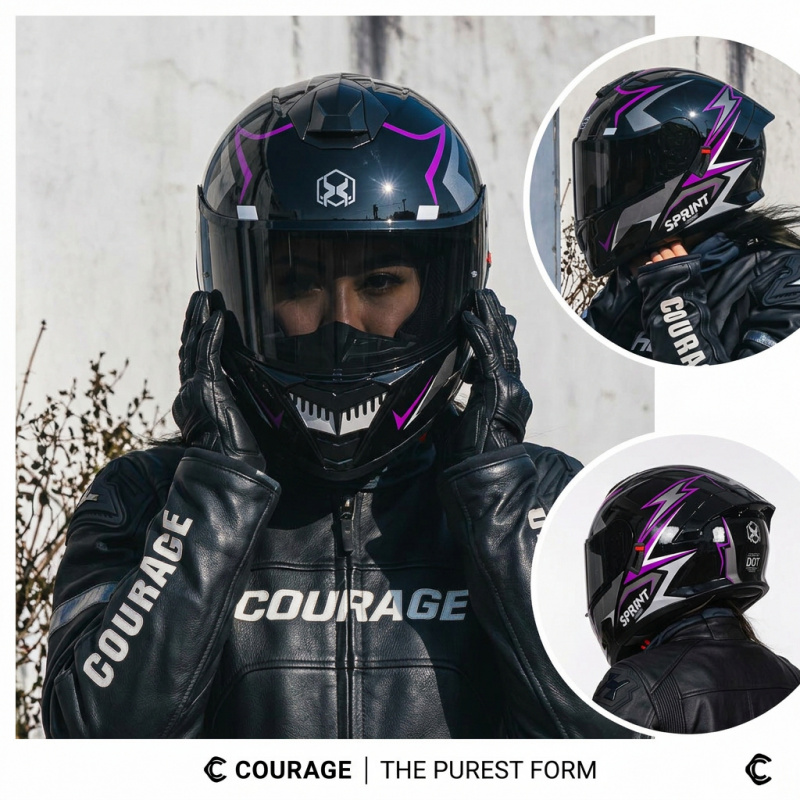 Модульный мотошлем DOT Approve – обзор и цена Modular Motorcycle Helmet Dot Approved
