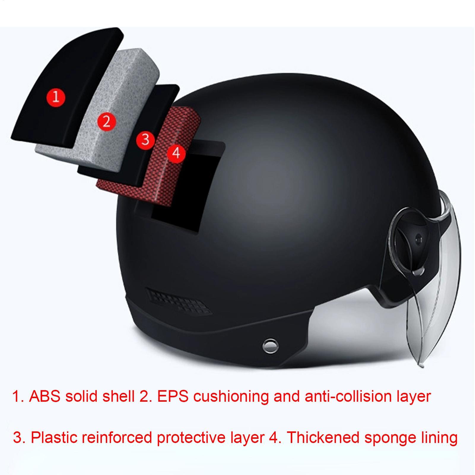 Мотоциклетный шлем-полумаска с – обзор и цена Motorcycle Helmet Sun Visor Inner