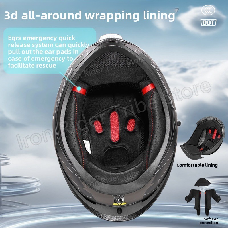 Модульный мотоциклетный шлем с – обзор и цена Flip Up Helmet Dual Visor