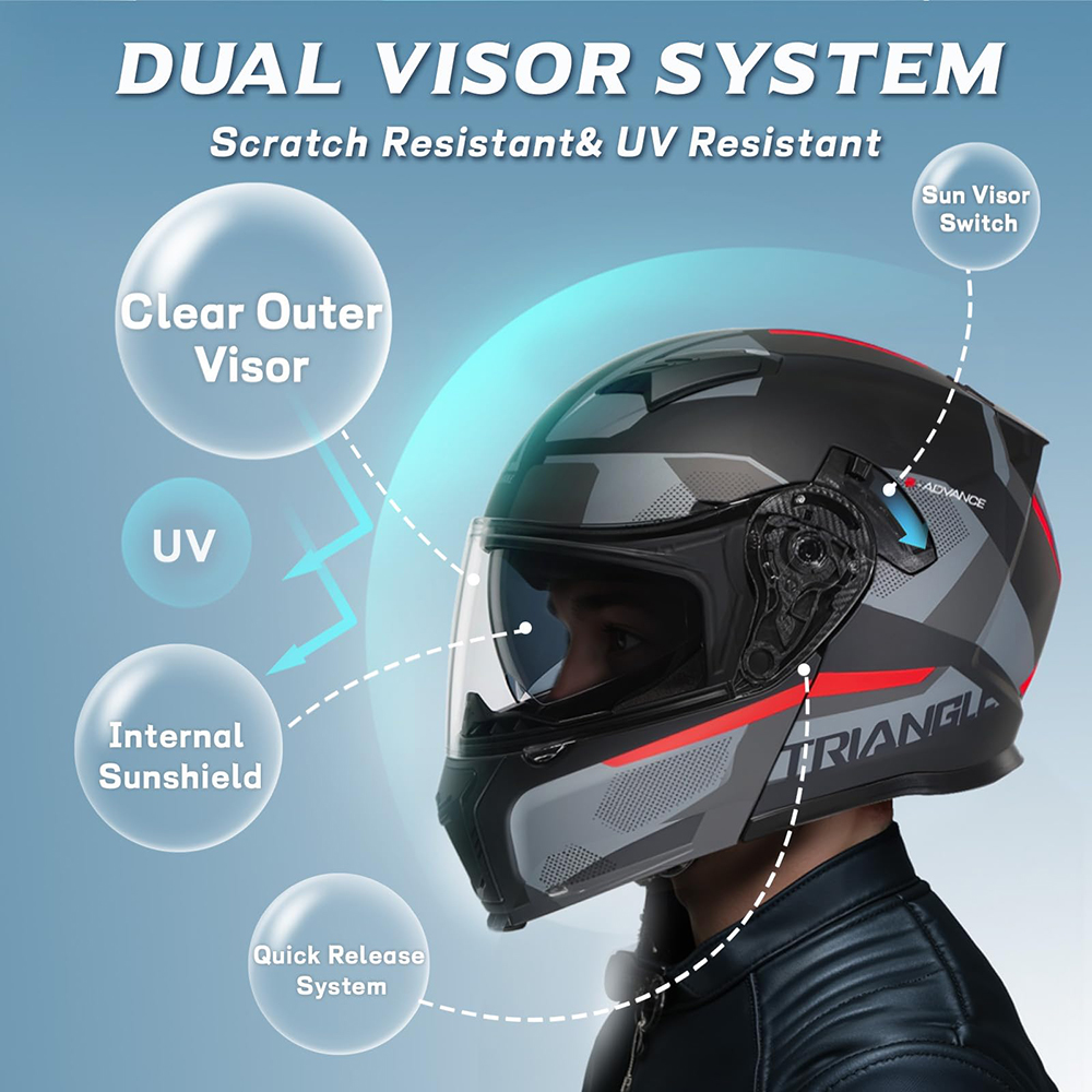 Мотошлем Cyril с откидным визо – обзор и цена Motorcycle Helmet Bluetooth Built In