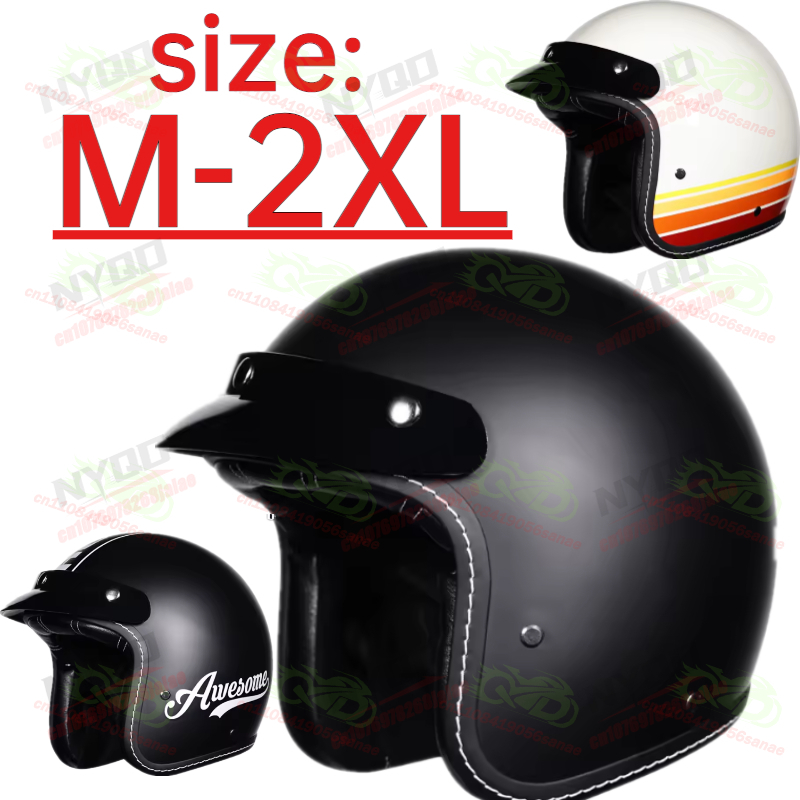 Мотошлем Orz Retro 3/4 открыто – обзор и цена Open Face Helmet Retro Vintage