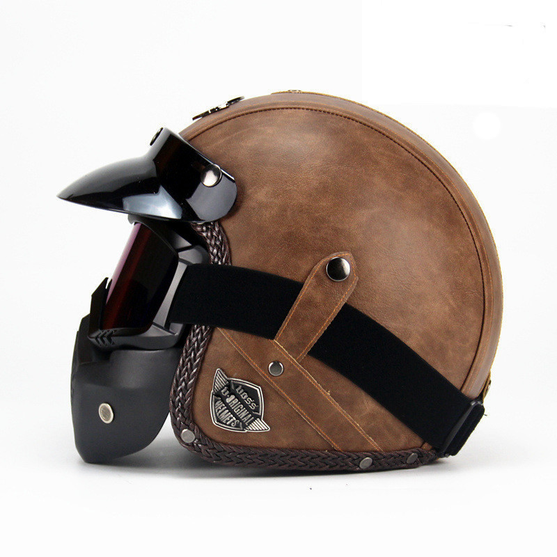 Шлем с открытым лицом для мужч – обзор и цена Open Face Helmet Retro Vintage