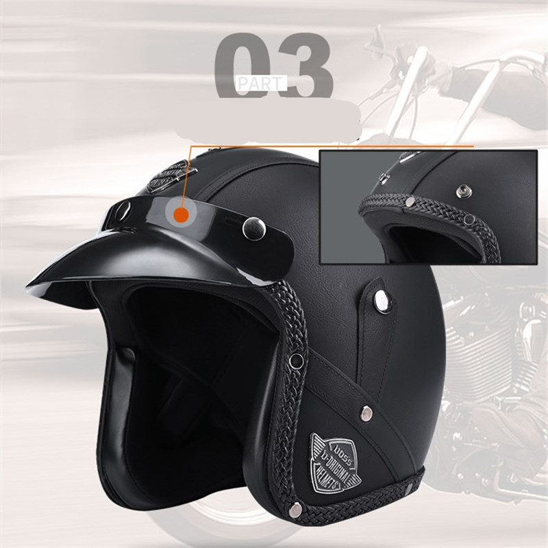 Шлем с открытым лицом для мужч – обзор и цена Open Face Helmet Retro Vintage