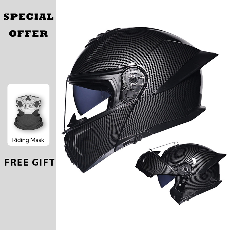 Мотоциклетный откидной шлем с  – обзор и цена Flip Up Helmet Dual Visor