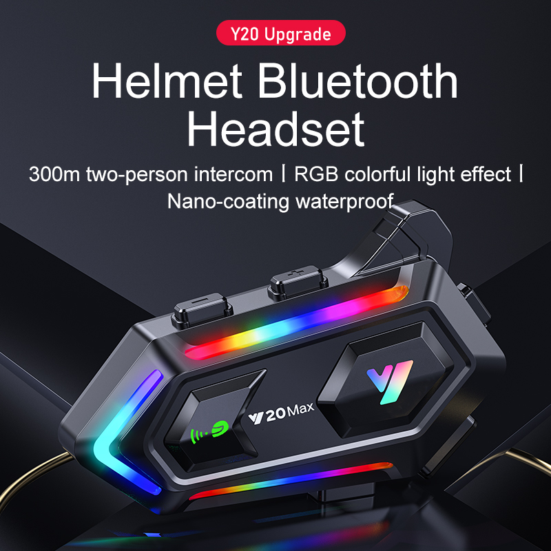 1/2 шт. Y20 Max Мотоциклетная  – обзор и цена Motorcycle Helmet Bluetooth Built In