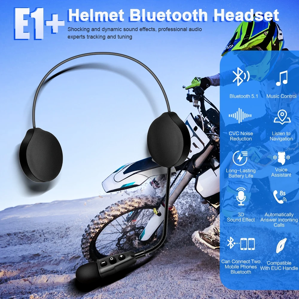 EJEAS E1+ Bluetooth-гарнитура  – обзор и цена Motorcycle Helmet Bluetooth Built In