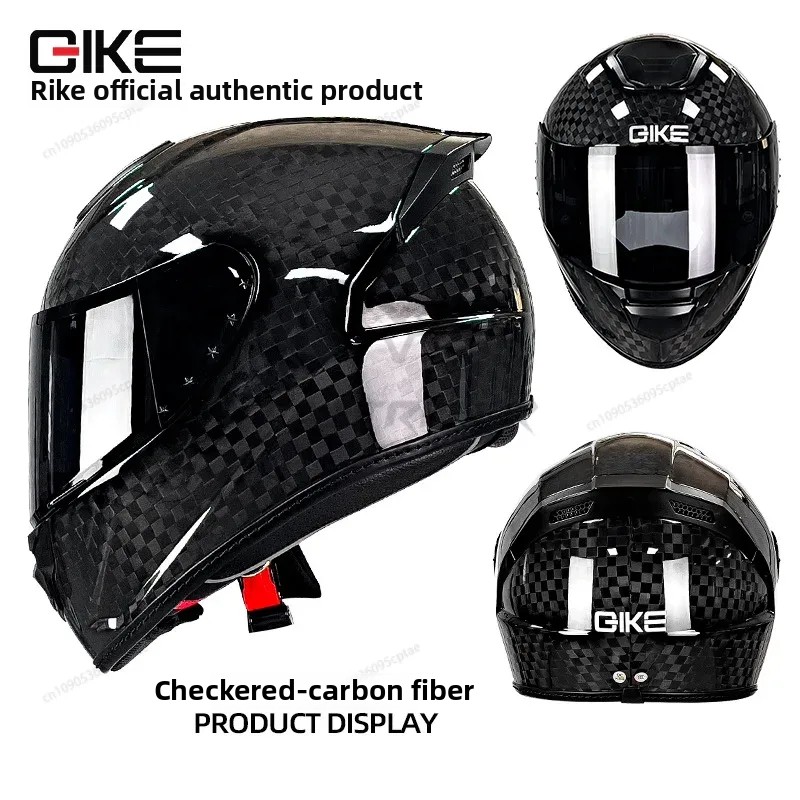 QIKE мотоциклетный шлем из угл – обзор и цена Full Face Helmet Carbon Fiber