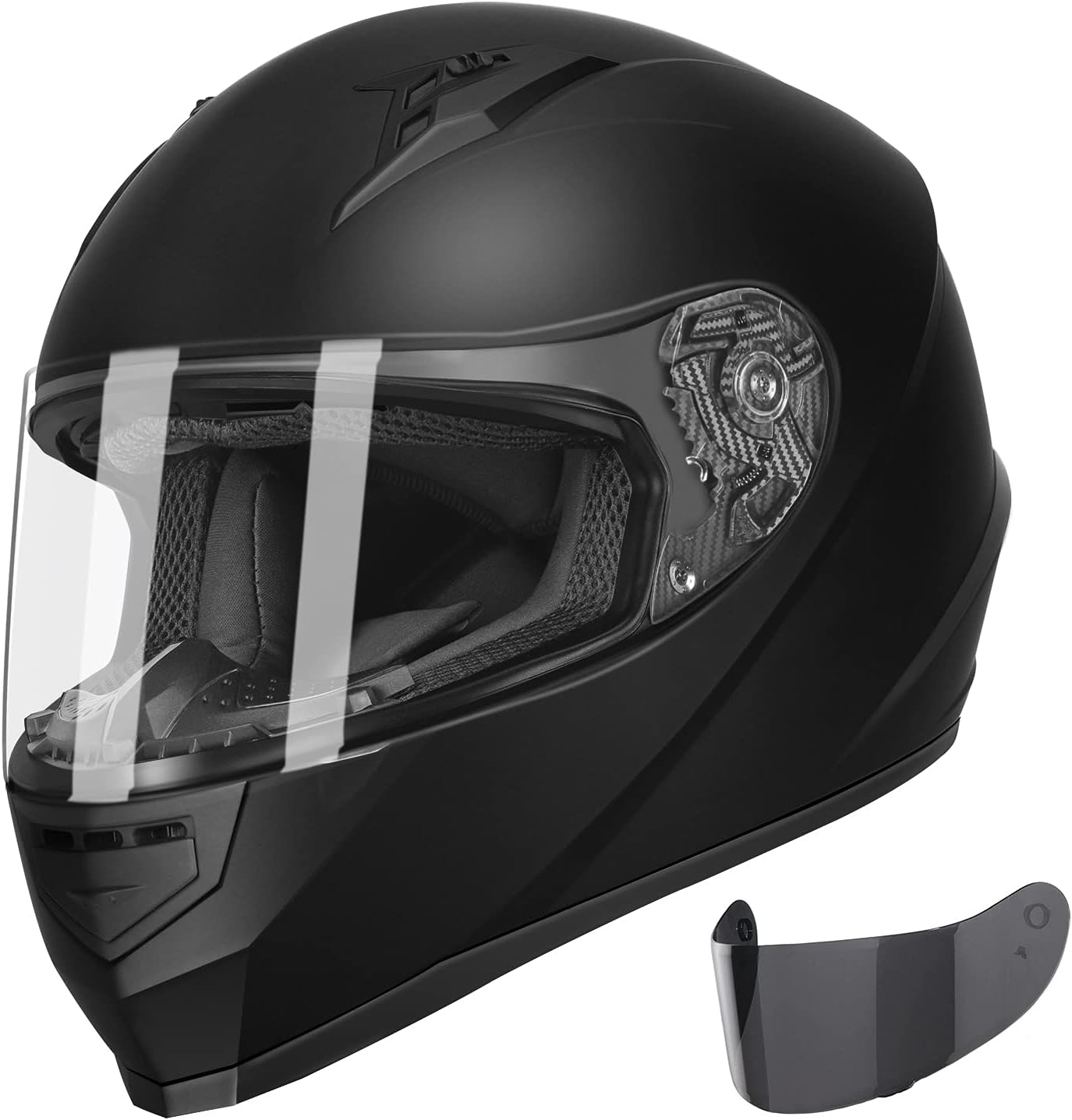 Компактный мотоциклетный шлем  – обзор и цена Full Face Helmet Carbon Fiber